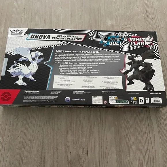 Pokemon Unova Heavy Hitters Premium Collection SV Black Bolt & White Flare - Picture 2 of 4